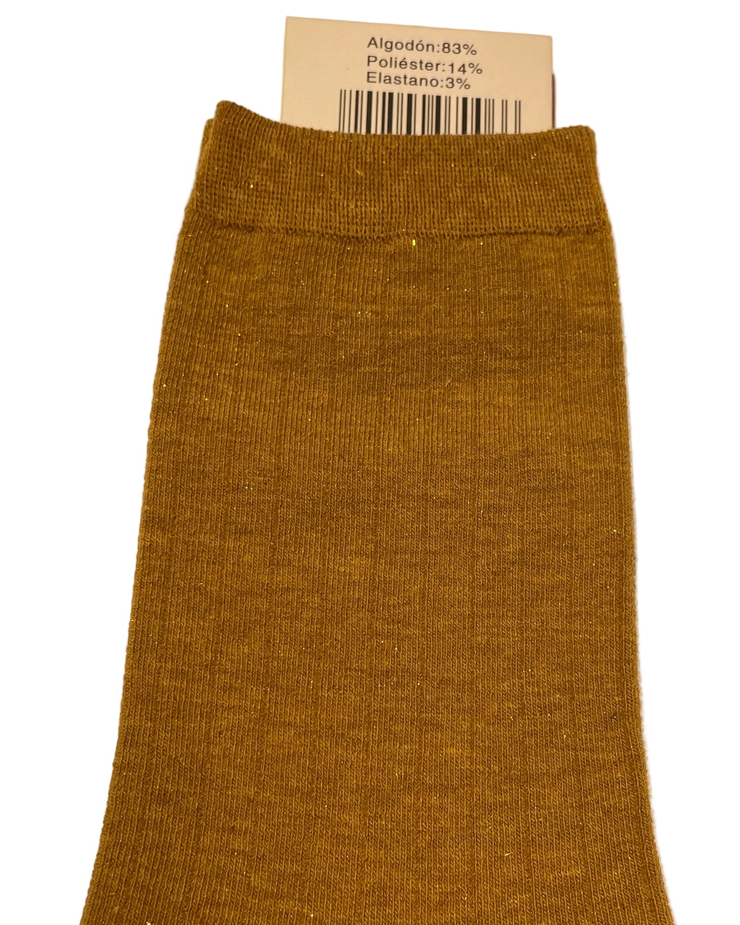 CALCETIN BRILLO MOSTAZA Nº 6