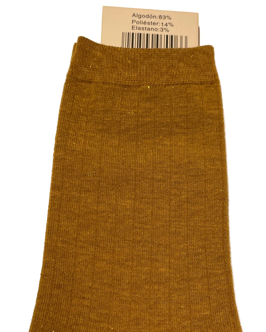 CALCETIN BRILLO MOSTAZA Nº 6