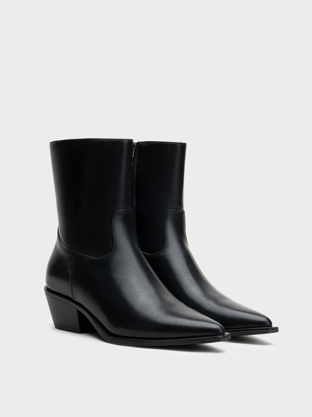 BOTIN COWBOY PUNTA BLACK PU