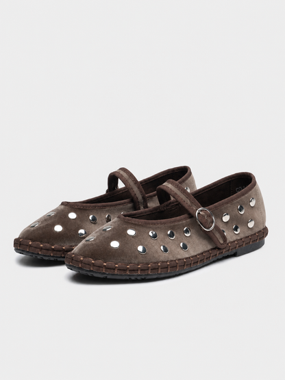 MERCEDITAS NAYLA TACHUELAS DK KHAKI