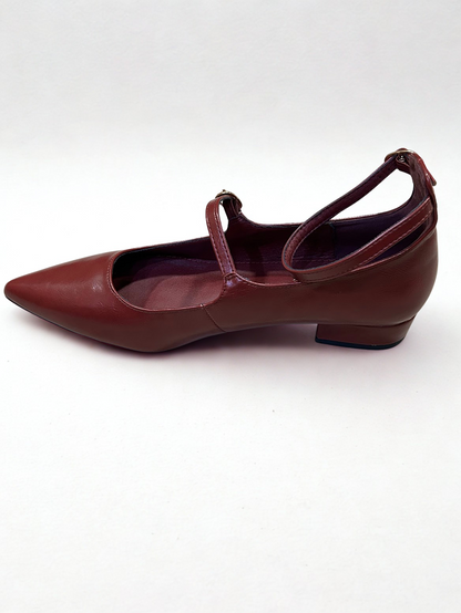 ZAPATO MARY JANE PUNTA GRANATE