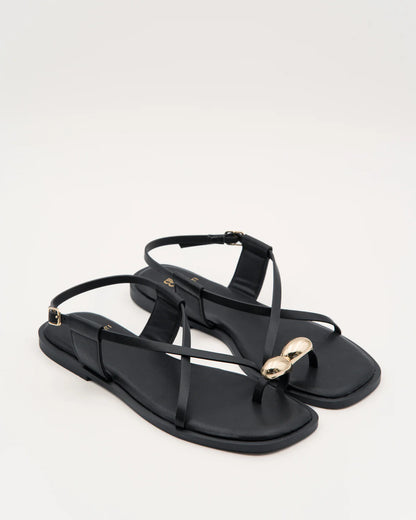 SANDALIA ANILLO DEDO BLACK