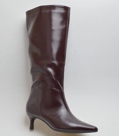 BOTA VALERIA TACÓN KITTEN WINE RED