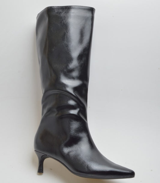 BOTA VALERIA TACÓN KITTEN NEGRO