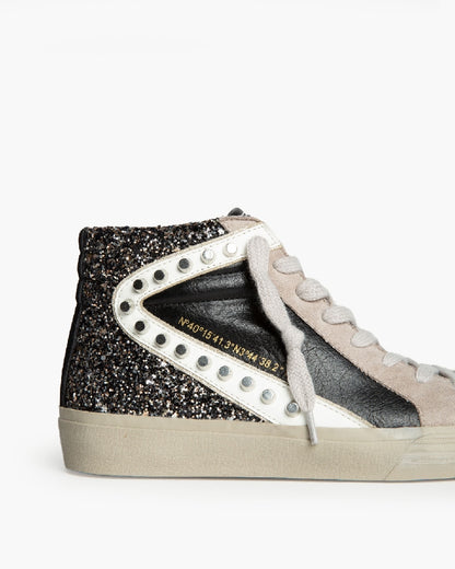 ZAPATILLAS CELIA BOTIN BRILLOS NEGRO