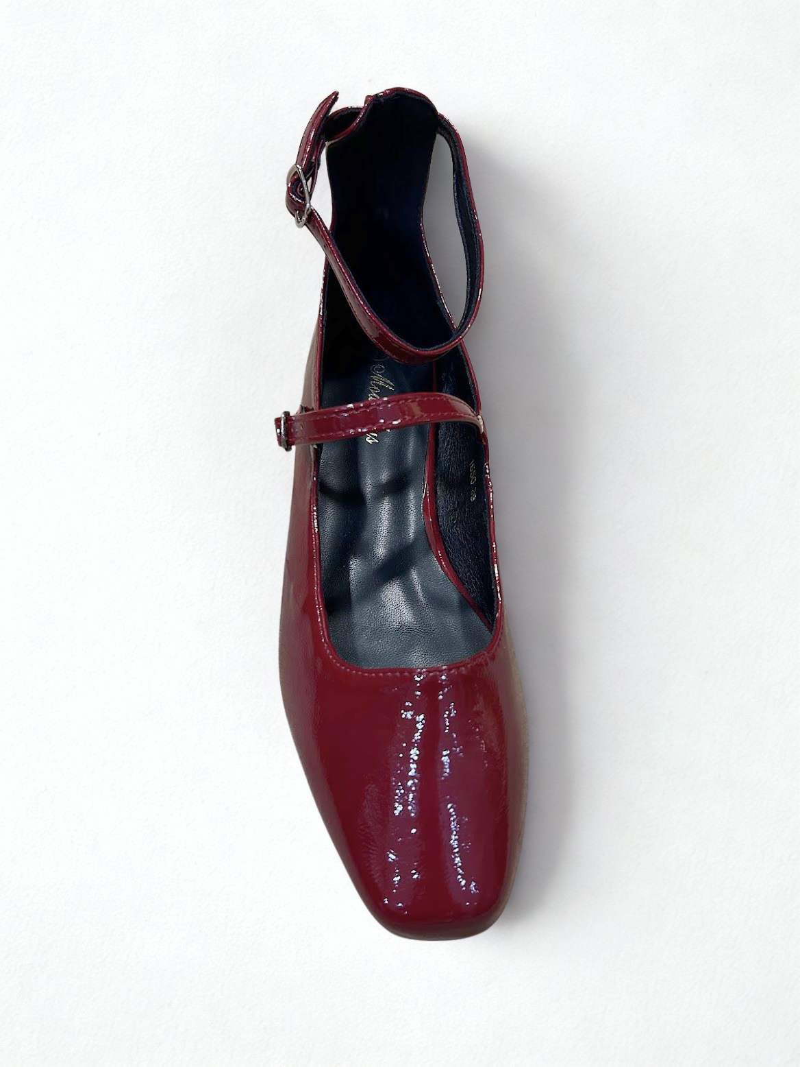 ZAPATO MARY JANE PUNTA REDONDA GRANATE