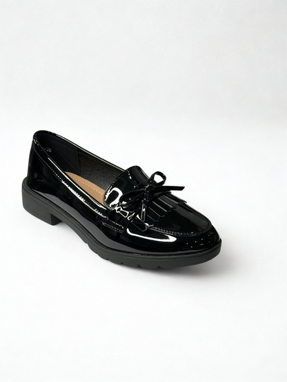 MOCASIN MALAK FLECOS NEGRO