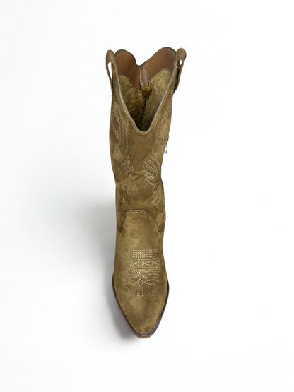 BOTA COWBOY LEIRE MARRÓN