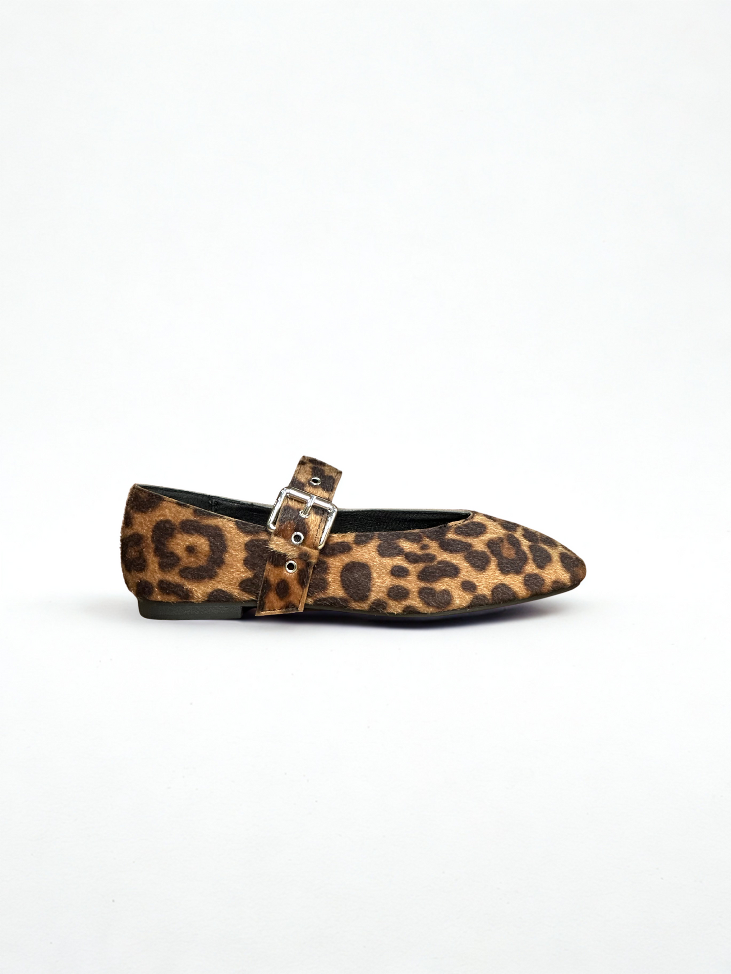 ZAPATO PLANO AMAYA HEBILLA LEOPARDO