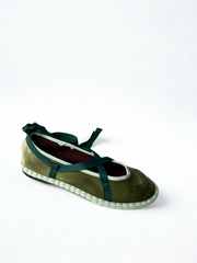 MERCEDITAS CARMEN CINTA TERCIOPELO VERDE OLIVA