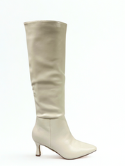 BOTA PALOMA TACÓN KITTEN BEIGE