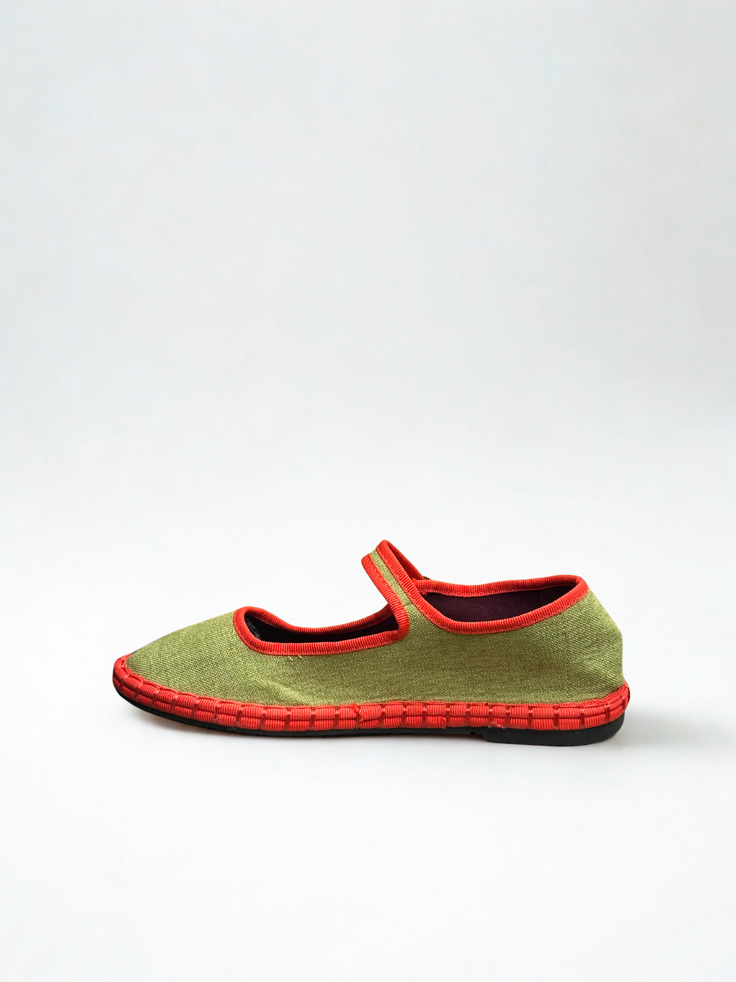 MERCEDITAS TAMARA TEXTIL GRASS GREEN/RED