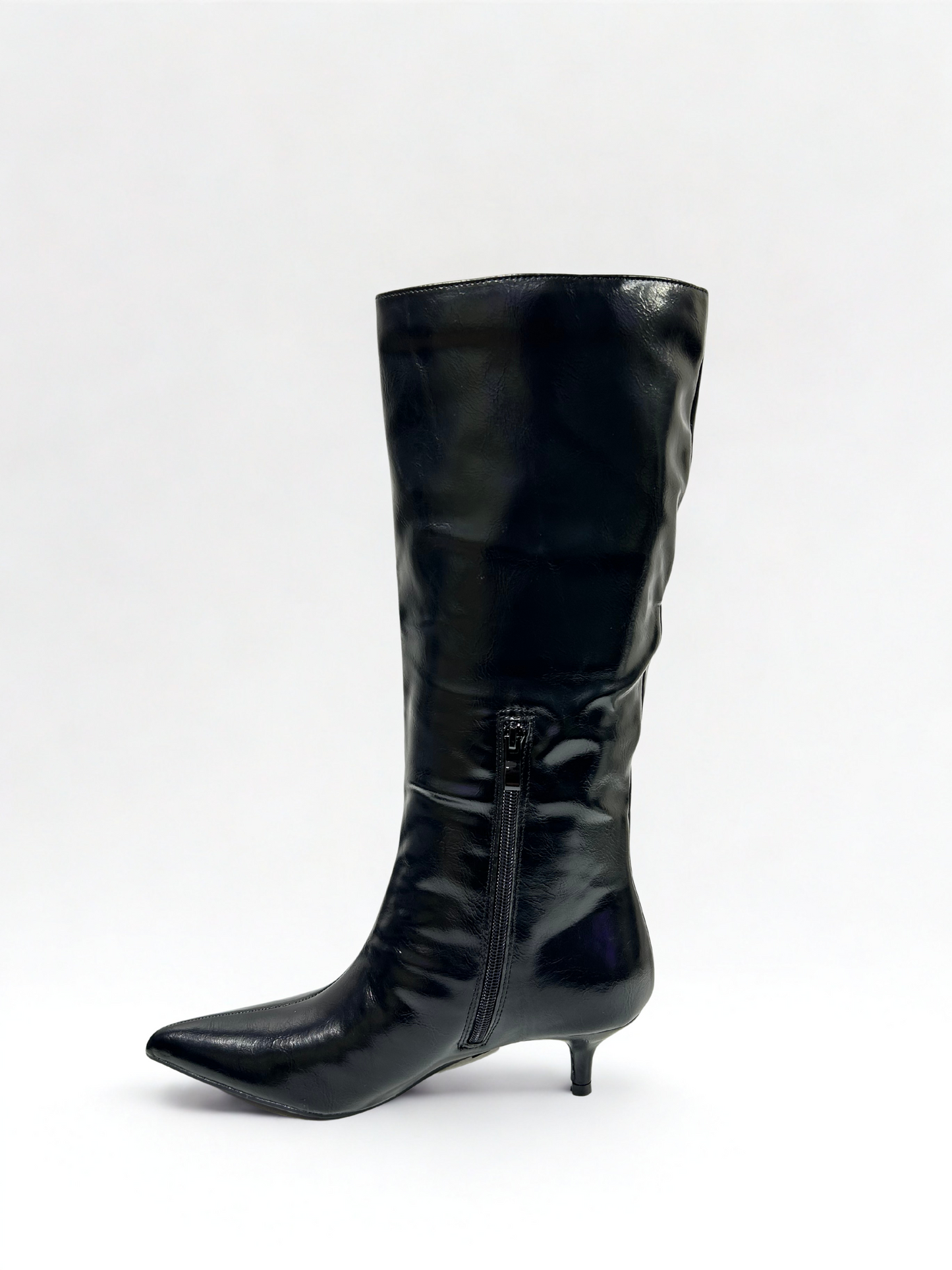 BOTA TACÓN KITTEN BLACK