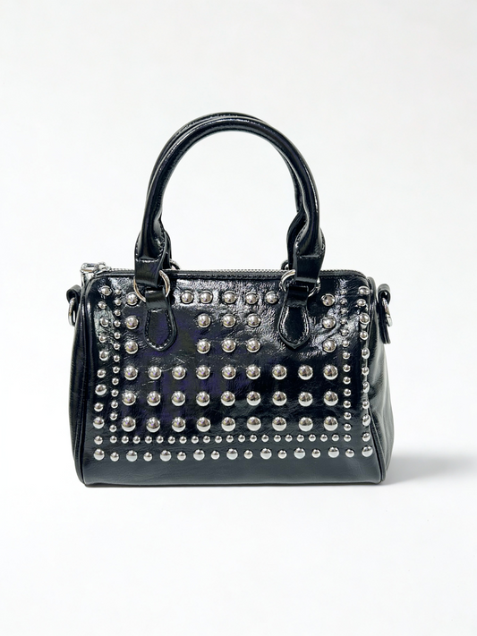 BOLSO MINI TACHUELAS NEGRO
