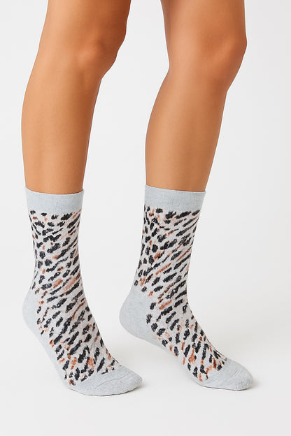 CALCETINES ANIMAL PRINT ROSA