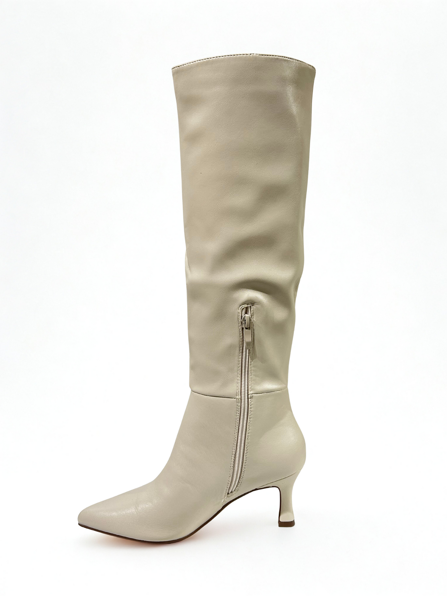 BOTA PALOMA TACÓN KITTEN BEIGE