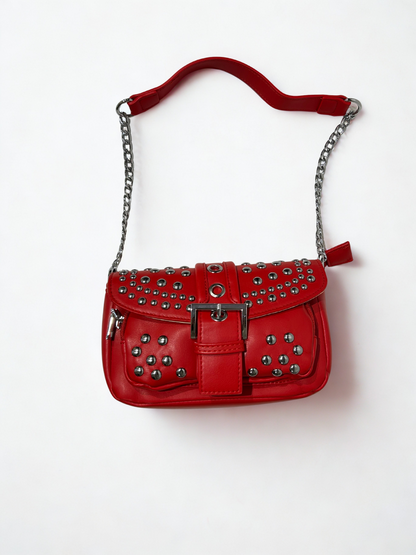 BOLSO MINI HEBILLA ROJO