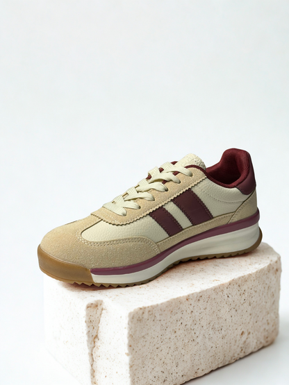 ZAPATILLAS ROCÍO BEIGE/WINE