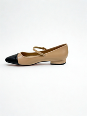 ZAPATO PLANO LADY KHAKI/BLACK