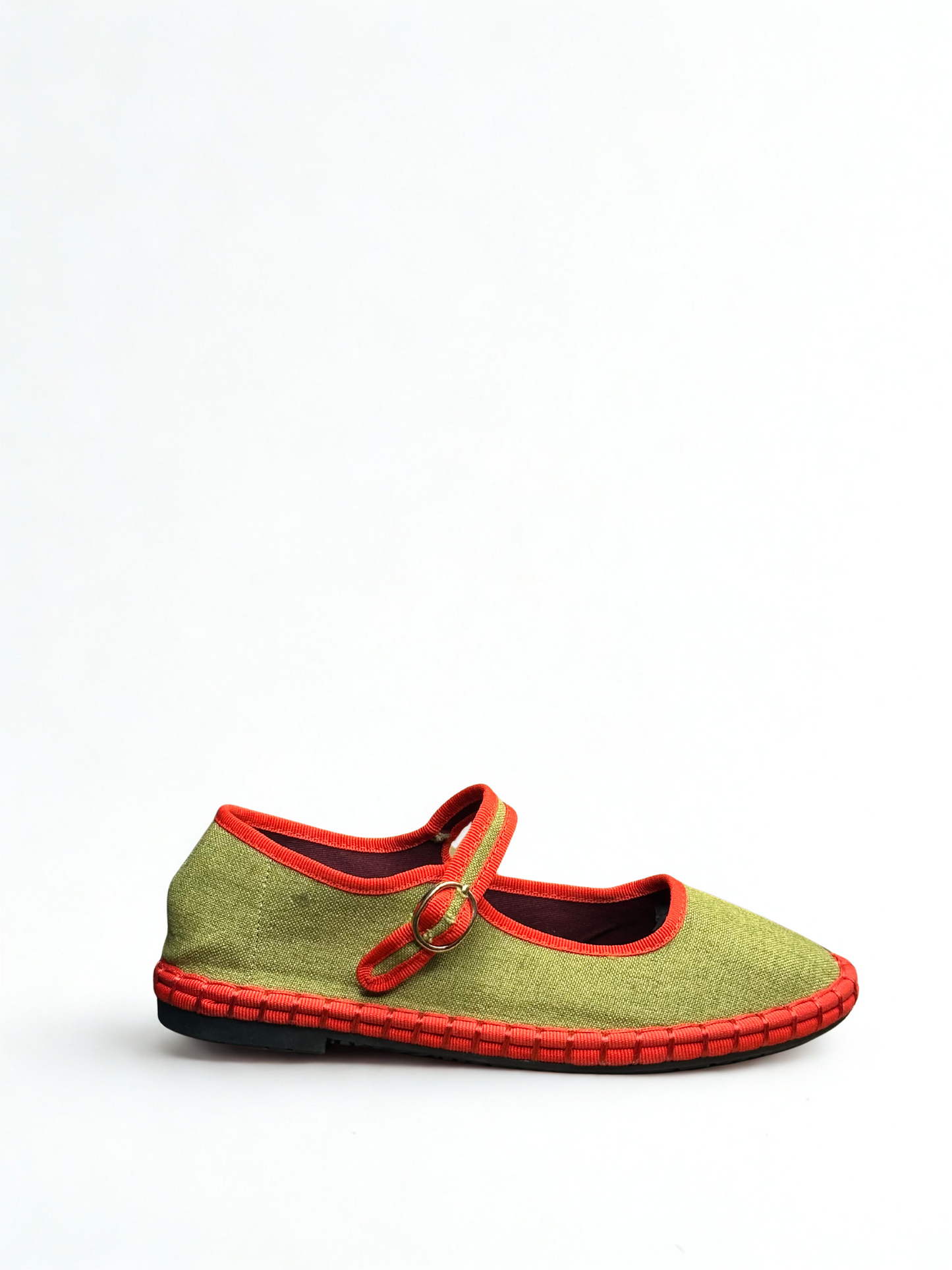 MERCEDITAS TAMARA TEXTIL GRASS GREEN/RED