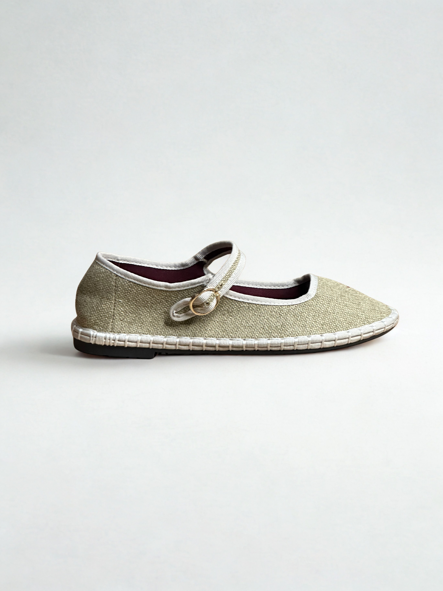 MERCEDITAS TAMARA TEXTIL OLIVE GREEN/BEIGE