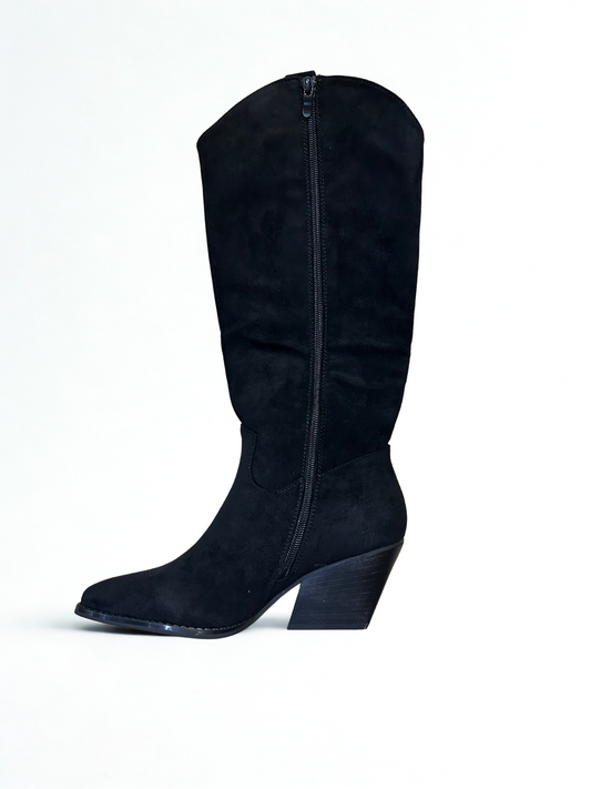 BOTA MALENA FLECOS NEGRO