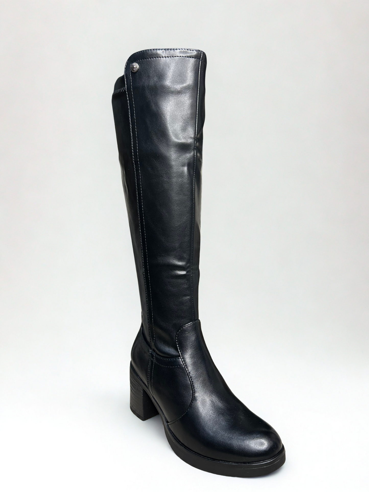 BOTA MANUELA ALTA TACÓN NEGRO