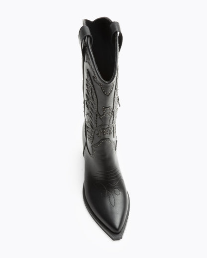 BOTA COWBOY ROCK NEGRA ALTA