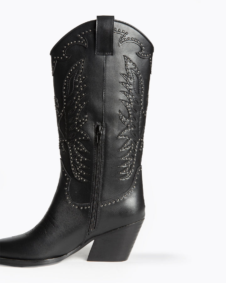 BOTA COWBOY ROCK NEGRA ALTA