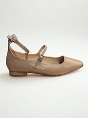 ZAPATO MARY JANE PUNTA REDONDA KAKI