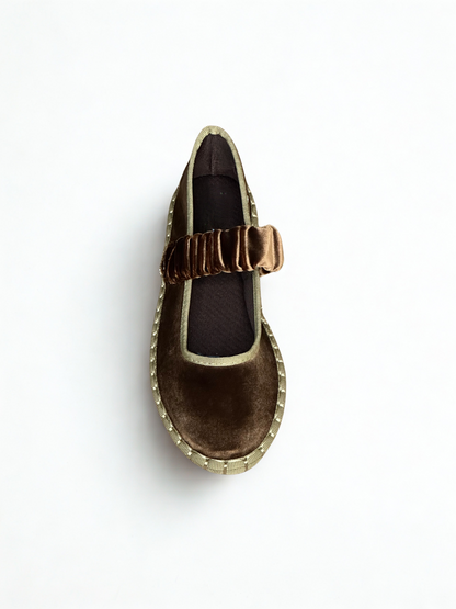 MERCEDITAS BEATRIZ CINTURÓN GOMA LT BROWN