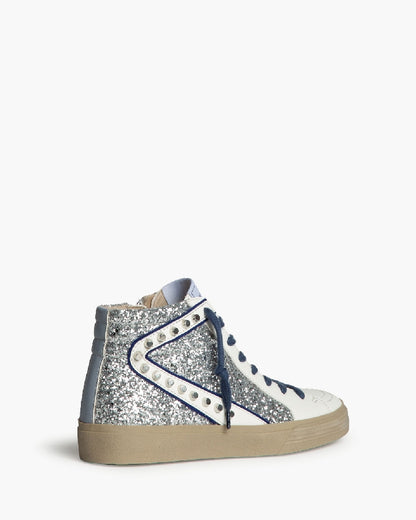 ZAPATILLAS CELIA BOTIN BRILLOS PLATA